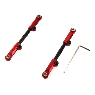 Traxxas Rustler 1:10 Aluminum Alloy Rear Camber Link Hop Up Upgrade, Red by Atomik RC - Replaces Traxxas Part 3641A   